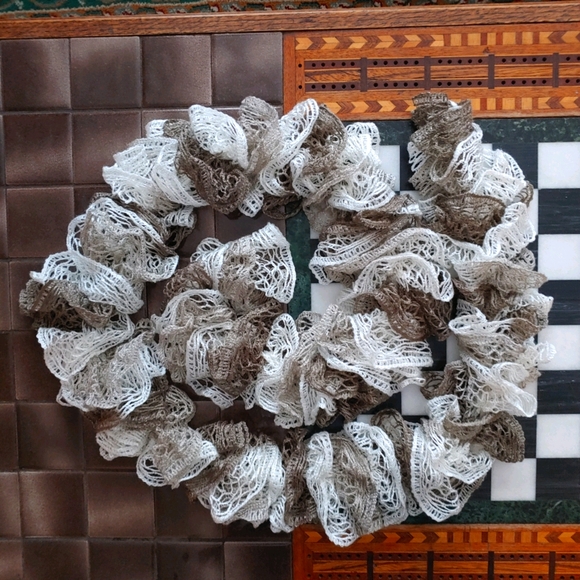 Handmade Frilly Knitted Scarf - Picture 8 of 10